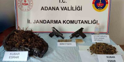 Adana’da 2 kilo 600 gram esrar ele geçirildi