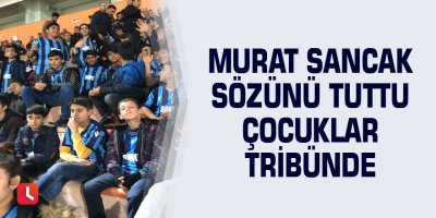 Murat Sancak çocukları sevindirdi