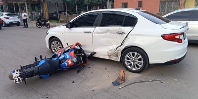 Motosiklet kazasında 1 kişi yaralandı