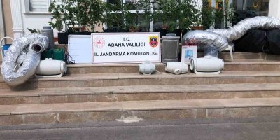 Apartmanda iklimlendirme sistemiyle uyuşturucu imalatına jandarma darbesi