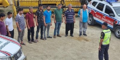 Karaisalı’da jandarmadan biçer döver eğitimi