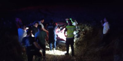 Köpeğe çarpamamak için manevra yapan otomobil takla attı: 5 yaralı