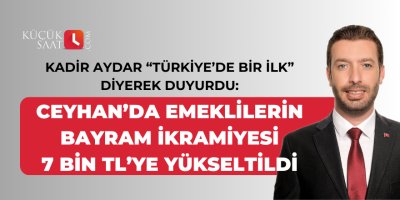 Başkan Aydar: "Bayram ikramiyesini 7 bin TL’ye çıkararak emeklilerimizin kazancını asgari ücrete tamamlıyoruz"