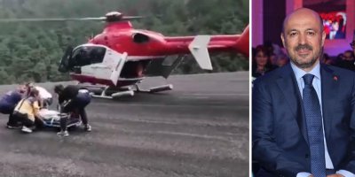 Sağlık Müdürlüğü hava ambulans ile nakletti