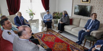 Vali Köşger'den 15 Temmuz şehitlerinin ailelerine ve gazilere ziyaret