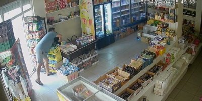 Kasadan 6 bin lira çalma anı saniye saniye görüntülendi