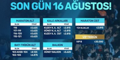 Adana Demirspor'un kombine satışlarında son gün 16 Ağustos
