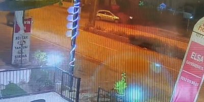 Adana'da uzman çavuşun öldüğü kaza güvenlik kamerasına yansıdı
