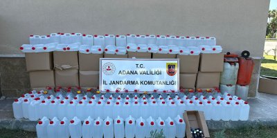 Bin 475 litre kaçak alkol ele geçirildi