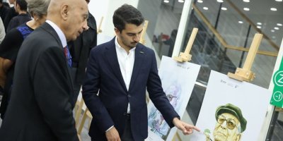 Çankaya'da Yaşar Kemal anısına karikatür ve fotoğraf sergisi düzenlendi
