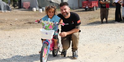 Tekgül'ün bisiklet hayali gerçek oldu