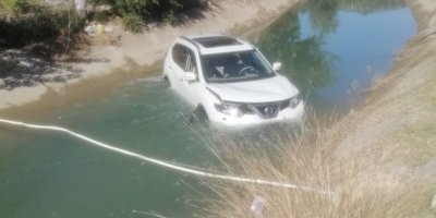 Adana'da cip sulama kanalına düştü