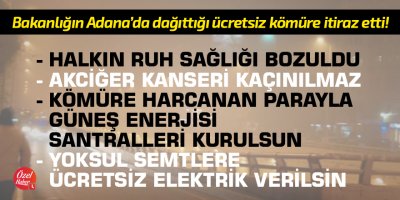 Adana'da dağıtılan ücretsiz kömür mahkemede!