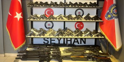 Adana'da 101 ruhsatsız silah ele geçirildi