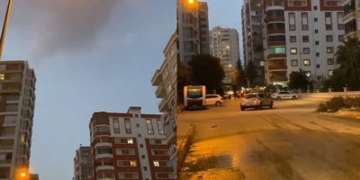 Adana’da tek bir noktaya yağan yağmur, görenleri şaşkına çevirdi