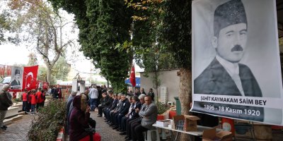 Milli mücadele kahramanı Saim Bey, şehadetinin 104. yılında kabri başında anıldı