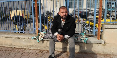 Muhtardan yastıklı, yorganlı PTT eylemi