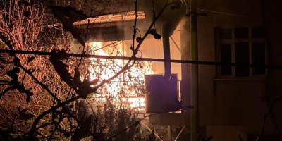 Kozan'da çıkan ev yangını paniğe neden oldu