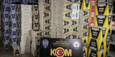 Adana’da 7 milyon 480 bin kaçak makaron ele geçirildi
