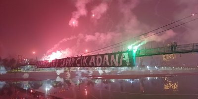 Adana Demirspor'da taraftar 84. yılı coşkuyla kutladı