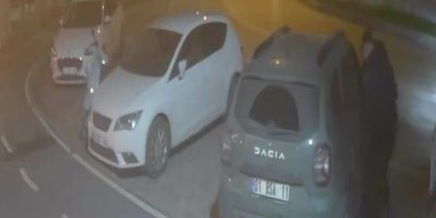 Adana'da cipten hırsızlık anı kameraya yansıdı