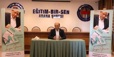 Eğitim-Bir-Sen Adana Şubesi'nde Mehmet Sezer'in Kitap İmza Günü Düzenlendi