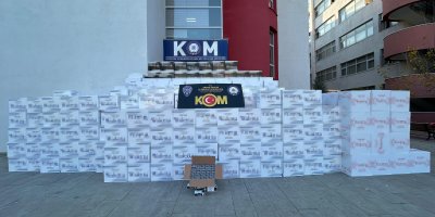 Adana’da 7 milyon 50 bin adet kaçak makaron ele geçirildi