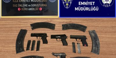 Seyhan ve Çukurova polisinden ruhsatsız silah operasyonu