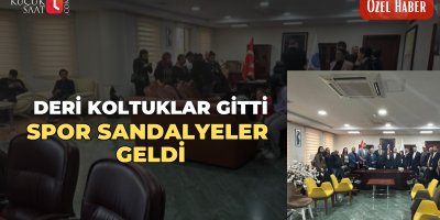 Deri koltuklar gitti, spor sandalyeler geldi