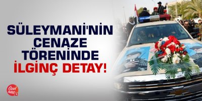 Süleymani'nin cenaze töreninde ilginç detay!