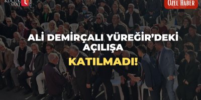 Ali Demirçalı Yüreğir’deki açılışa katılmadı