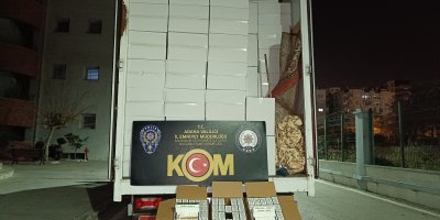 Adana'da 7.5 milyon adet kaçak makaron ele geçirildi