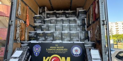 Adana'da 3 milyon gümrük kaçağı makaron ele geçirildi
