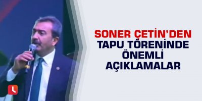 Soner Çetin: Engelsiz, yaşanabilir kent olacak