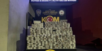 Adana’da 9 bin paket kaçak sigara ele geçirildi