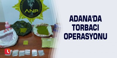 Adana'da torbacı operasyonu