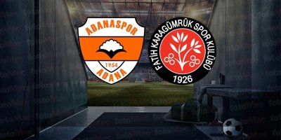 Adanaspor-Solwie Energy Fatih Karagümrük maçı ne zaman, saat kaçta ve hangi kanalda?