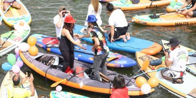 Seyhan Nehri'ndeki Su Korteji'nde evlilik teklifi