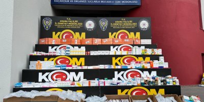 Adana'da yasa dışı ilaç operasyonu: Binlerce tıbbi ürün ele geçirildi