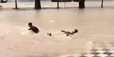 Yağmur geçti, akıllarda bu görüntüler kaldı