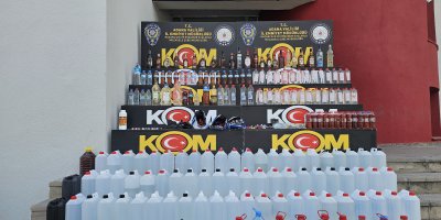Adana’da 660 litre sahte içki ele geçirildi: 9 kişi gözaltına alındı.