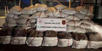 3 ton 100 kilo kaçak tütün ele geçirildi