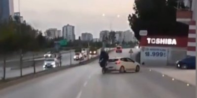 Kaza anı kask kamerasında