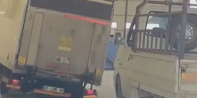 TÜVTÜRK'te şaka gibi kaza