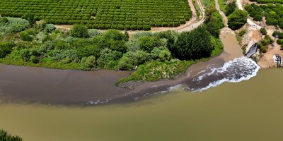 Ceyhan Nehri kirlilikten köpürdü