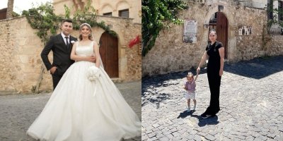 Adanalı şehidin eşi, düğün fotoğraflarını minik kızıyla çektirdi