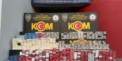 Adana'da 9 bin 750 paket kaçak sigara ele geçirildi