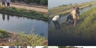 Kanala devrilen pikap, baba ve iki kızına mezar oldu