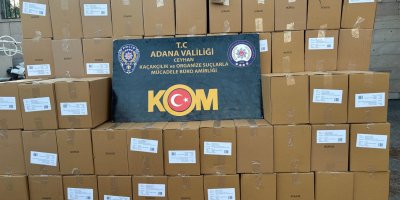 Adana'da 11 milyon 730 bin kaçak makaron ele geçirildi: 5 kişi gözaltına alındı