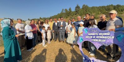 Endemik mavi kelebekler için Saimbeyli'ye akın ettiler